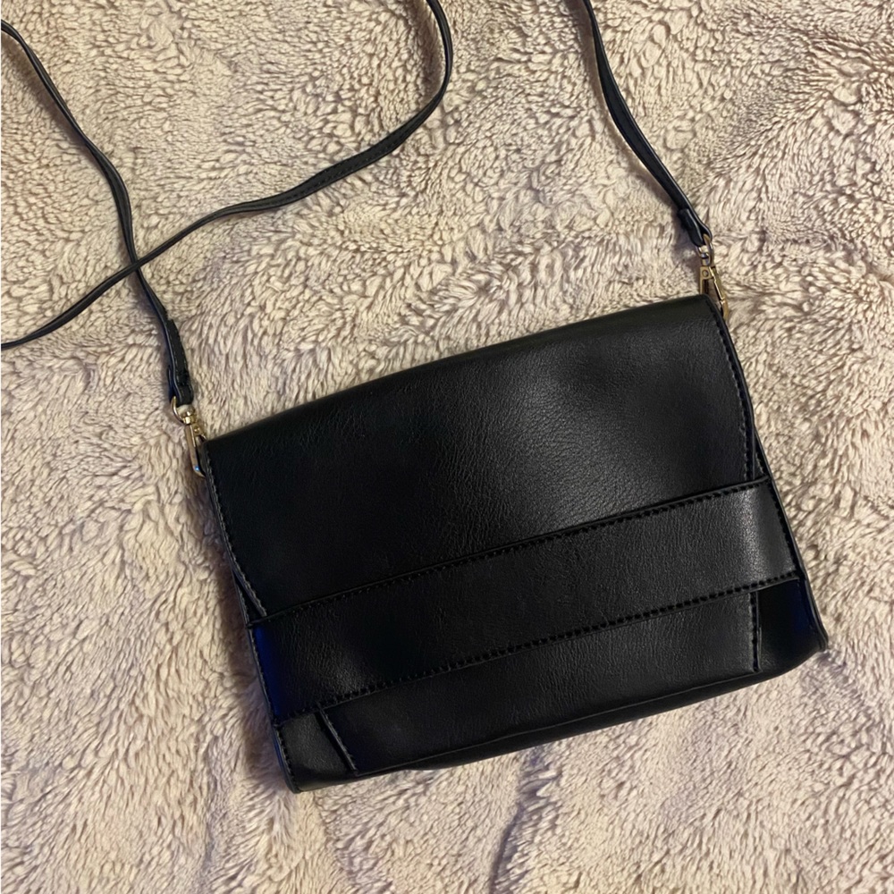 Black Crossbody Purse- Vegan Leather